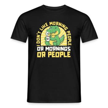 Krokodil Alligator - Männer T-Shirt - Schwarz - Vorne - AI Model Male 178 light (178cm)
