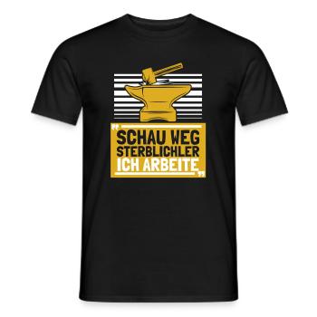 Schmied Schlosser Metallbauer Eisen - Männer T-Shirt - Schwarz - Vorne - AI Model Male 178 light (178cm)