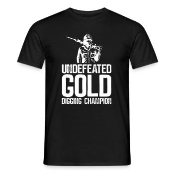 Goldbergbau Goldmine - Männer T-Shirt - Schwarz - Vorne - AI Model Male 178 light (178cm)