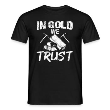 Goldbergbau Goldmine - Männer T-Shirt - Schwarz - Vorne - AI Model Male 178 light (178cm)