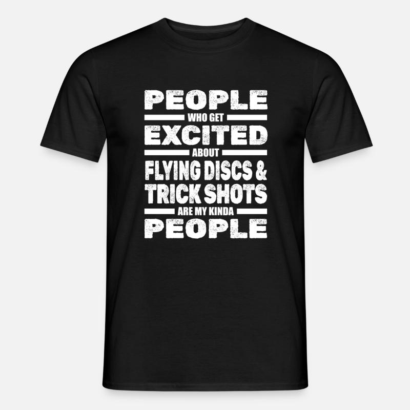 Frisbee - Männer T-Shirt - Schwarz