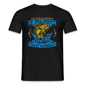 Pêcheur Pêcheur Pêcheurs Pêche - T-shirt homme - noir - Devant - AI Model Male 178 light (178cm)