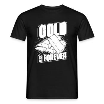 Mine d’or minière - T-shirt homme - noir - Devant - AI Model Male 178 light (178cm)