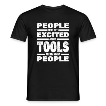 Artisans Bricolage Ouvriers de la construction - T-shirt homme - noir - Devant - AI Model Male 178 light (178cm)