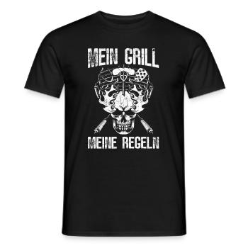 Grillen Grillmeister BBQ - Männer T-Shirt - Schwarz - Vorne - AI Model Male 178 light (178cm)