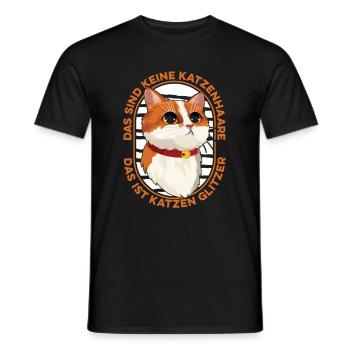 Location de chat Chat Domestique Cat - T-shirt homme - noir - Devant - AI Model Male 178 light (178cm)