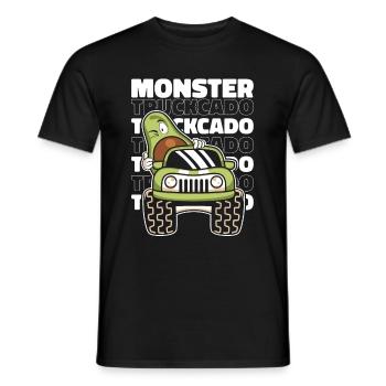Camion monstre - T-shirt homme - noir - Devant - AI Model Male 178 light (178cm)
