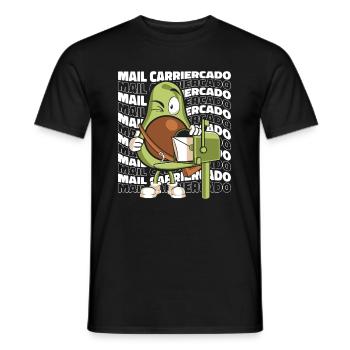 Facteur Courrier Courrier Facteur - T-shirt homme - noir - Devant - AI Model Male 178 light (178cm)