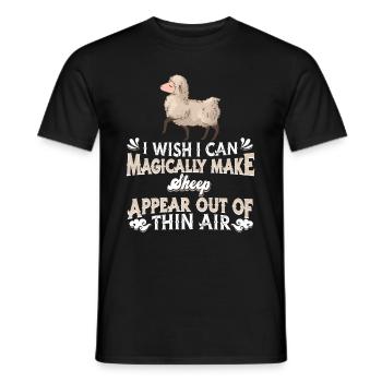 Schaf Schäfer - Männer T-Shirt - Schwarz - Vorne - AI Model Male 178 light (178cm)
