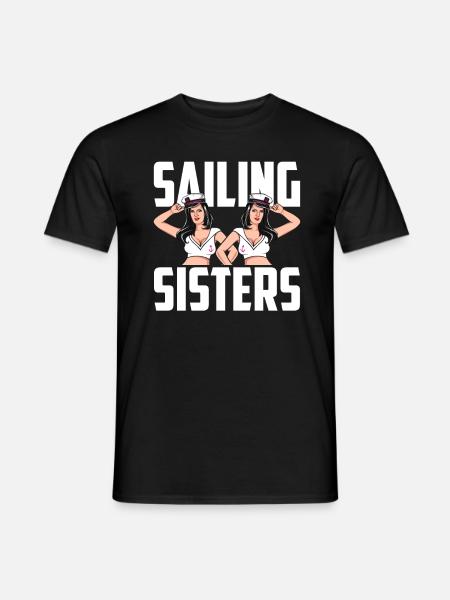 Seglen Segelboot Segler - Männer T-Shirt - Schwarz