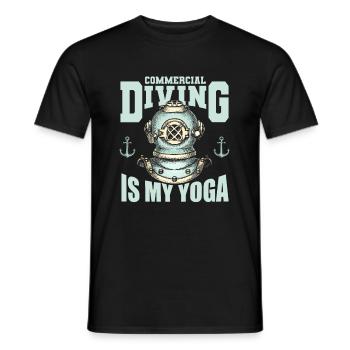 Scuba Diving Divers Diving - Men's T-Shirt - black - Front - AI Model Male 178 light (178cm)