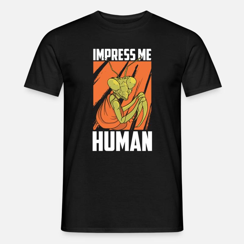 Gottesanbeterin - Männer T-Shirt - Schwarz