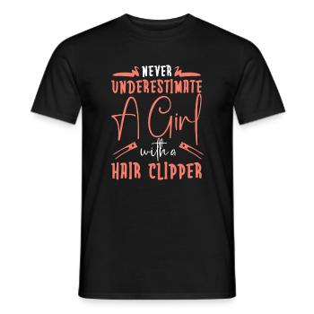 Coiffeur Coiffeur Coiffure Coiffure Coiffure Coiffure - T-shirt homme - noir - Devant - AI Model Male 178 light (178cm)