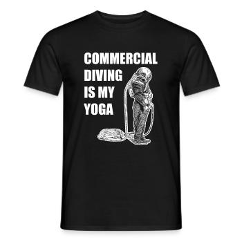 Scuba Diving Divers Diving - Men's T-Shirt - black - Front - AI Model Male 178 light (178cm)
