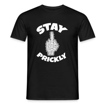Cactus arbuste Cactus piquant jardinier de jardin - T-shirt homme - noir - Devant - AI Model Male 178 light (178cm)
