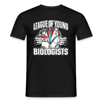 Biology Biologist Scientist - Men's T-Shirt - black - Front - AI Model Male 178 light (178cm)