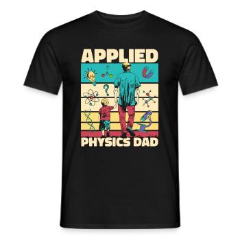 Physik Physiker - Männer T-Shirt - Schwarz - Vorne - AI Model Male 178 light (178cm)