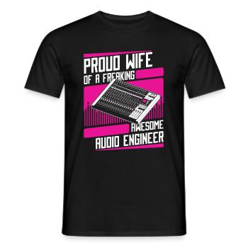 Tontechniker Sound Audio Engineer - Männer T-Shirt - Schwarz - Vorne - AI Model Male 178 light (178cm)
