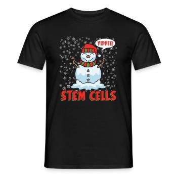 Biologiste scientifique en biologie - T-shirt homme - noir - Devant - AI Model Male 178 light (178cm)