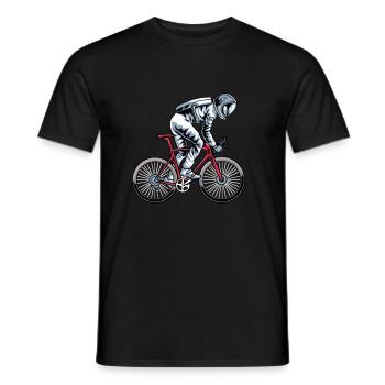 Road Bike Bicycle Road Cyclist Cycling Cyclist - Men's T-Shirt - black - Front - AI Model Male 178 light (178cm)