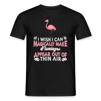 Flamant - T-shirt homme - noir - Devant - AI Model Male 178 light (178cm)