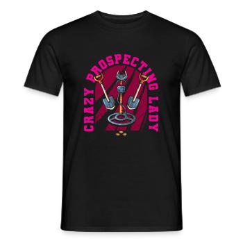 Prospecteur - T-shirt homme - noir - Devant - AI Model Male 178 light (178cm)
