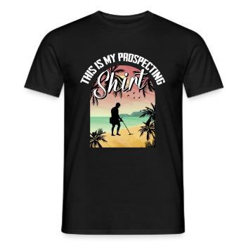 Prospecteur - T-shirt homme - noir - Devant - AI Model Male 178 light (178cm)