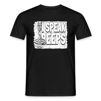 Prospecteur - T-shirt homme - noir - Devant - AI Model Male 178 light (178cm)
