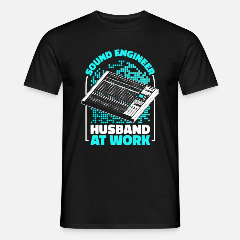 Tontechniker Sound Audio Engineer - Männer T-Shirt - Schwarz