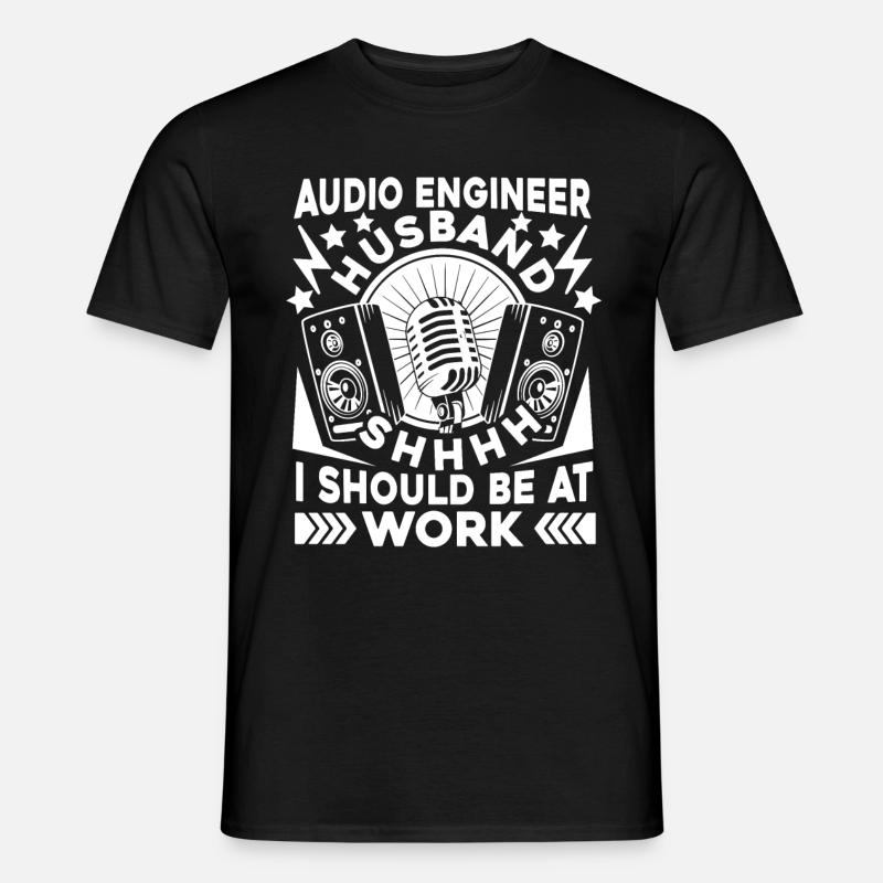 Tontechniker Sound Audio Engineer - Männer T-Shirt - Schwarz