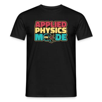 Physicien physicien - T-shirt homme - noir - Devant - AI Model Male 178 light (178cm)