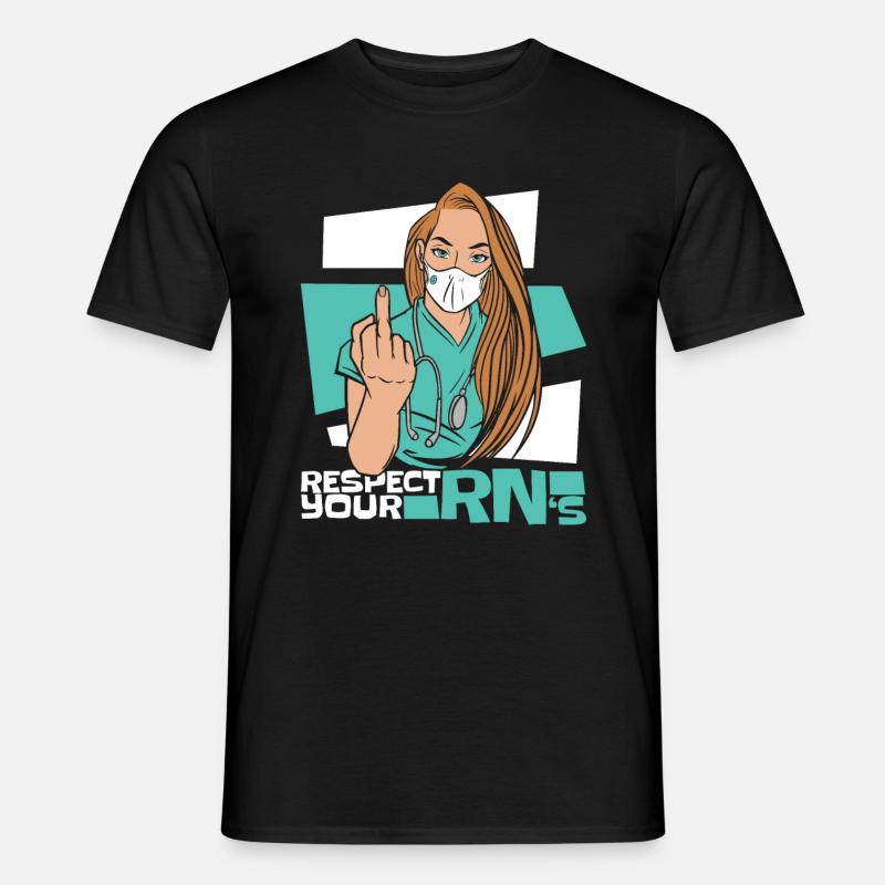 Krankenschwester - Männer T-Shirt - Schwarz