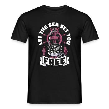 Voilier Voilier Sailor - T-shirt homme - noir - Devant - AI Model Male 178 light (178cm)