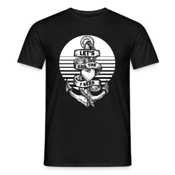Voilier Voilier Sailor - T-shirt homme - noir - Devant - AI Model Male 178 light (178cm)