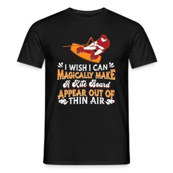 Kitesurfing Kiteboarding Kite Kite Kiten - Men's T-Shirt - black - Front - AI Model Male 178 light (178cm)