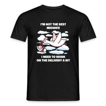 Hebamme Geburtshelfer - Männer T-Shirt - Schwarz - Vorne - AI Model Male 178 light (178cm)