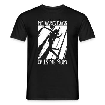 Volleyball Beachvolleyball - Männer T-Shirt - Schwarz - Vorne - AI Model Male 178 light (178cm)