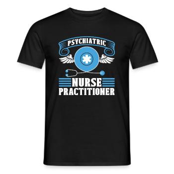 Krankenschwester - Männer T-Shirt - Schwarz - Vorne - AI Model Male 178 light (178cm)