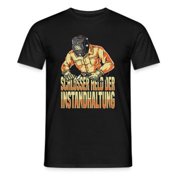 Schmied Schlosser Metallbauer Eisen - Männer T-Shirt - Schwarz - Vorne - AI Model Male 178 light (178cm)
