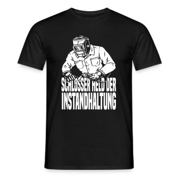 Schmied Schlosser Metallbauer Eisen - Männer T-Shirt - Schwarz - Vorne - AI Model Male 178 light (178cm)