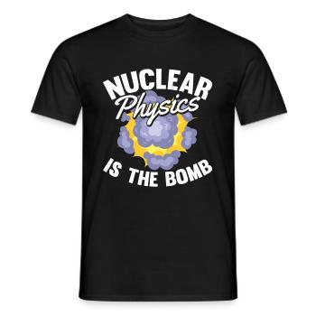 Physicien physicien - T-shirt homme - noir - Devant - AI Model Male 178 light (178cm)