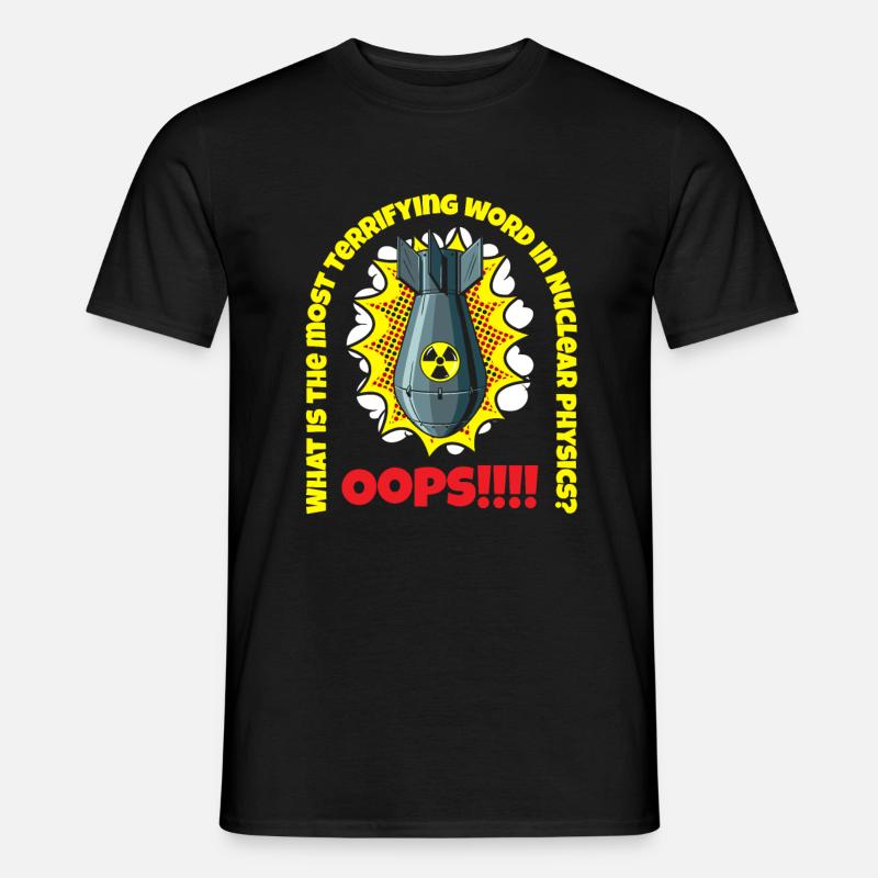 Physik Physiker - Männer T-Shirt - Schwarz