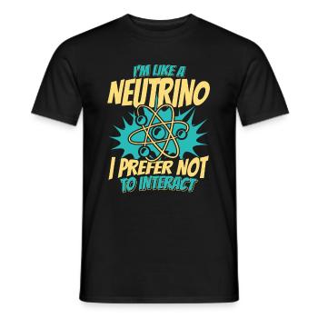 Physicien physicien - T-shirt homme - noir - Devant - AI Model Male 178 light (178cm)