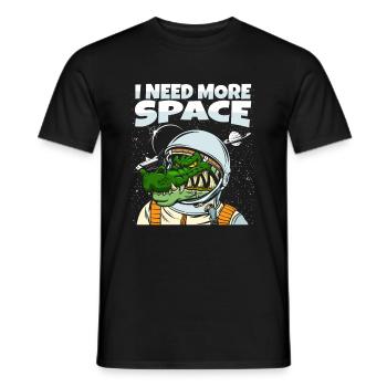 Crocodile Alligator - Men's T-Shirt - black - Front - AI Model Male 178 light (178cm)