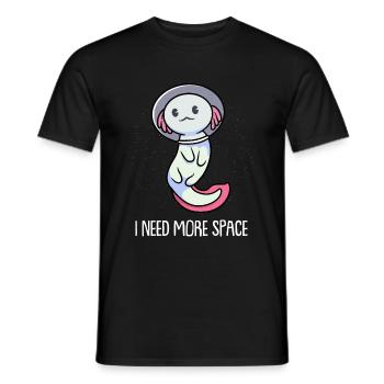 Axolotl Salamander - Männer T-Shirt - Schwarz - Vorne - AI Model Male 178 light (178cm)
