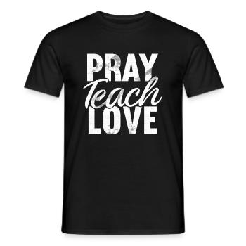 Teacher of Religion Religious Education - Men's T-Shirt - black - Front - AI Model Male 178 light (178cm)