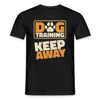 Dresseur de chiens Dresseur de chiens - T-shirt homme - noir - Devant - AI Model Male 178 light (178cm)