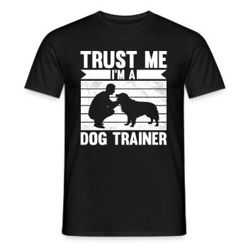 Dresseur de chiens Dresseur de chiens - T-shirt homme - noir - Devant - AI Model Male 178 light (178cm)