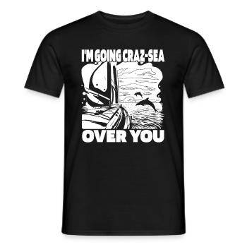 Sailing Sailboat Wordplay Sailors Sailors - Men's T-Shirt - black - Front - AI Model Male 178 light (178cm)