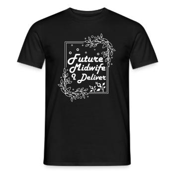 Sage-femme Futur sage-femme - T-shirt homme - noir - Devant - AI Model Male 178 light (178cm)